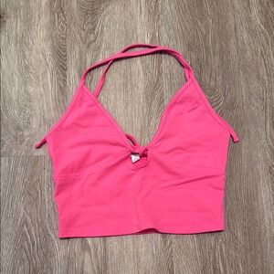 Garage Hot Pink Halter Top